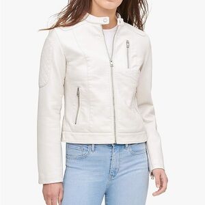 Women's white Levi’s Faux leather Jacket